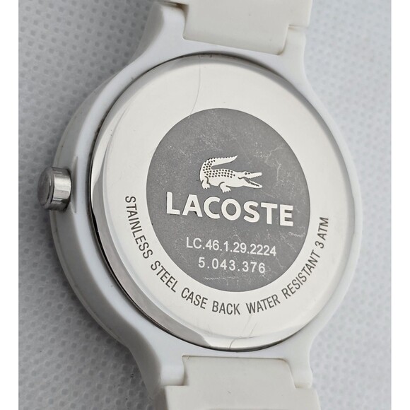 Women\'s Lacoste Trendy White Black Dots Poly Band Watch LC.46.1.29.2224 12 main image 8
